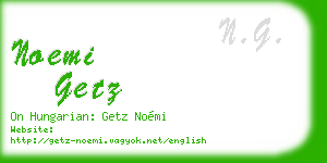 noemi getz business card
